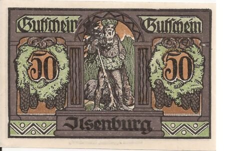 Реверс банкноты 50 fenigów (Niemcy) 1921