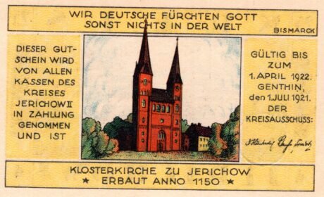 Аверс банкноты 25 fenigów (Niemcy) 1921