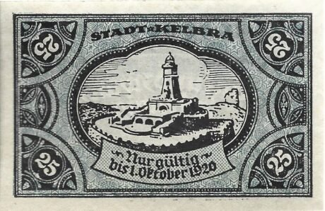 Реверс банкноты 25 fenigów (Niemcy) 1920