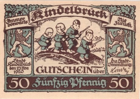 Аверс банкноты 50 пфеннигов (Германия) 1920 года