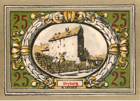 Реверс банкноты 25 fenigów (Niemcy) 1921