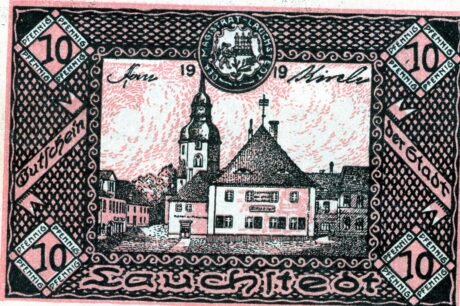 Аверс банкноты 10 пфеннигов (Германия) 1919 года