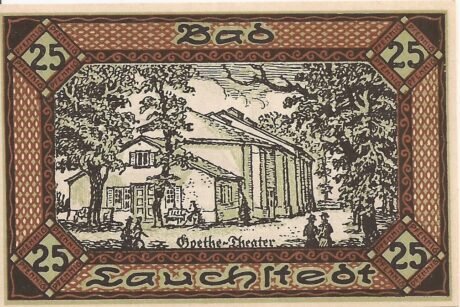 Реверс банкноты 25 fenigów (Niemcy) 1921