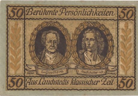 Реверс банкноты 50 fenigów (Niemcy) 1921