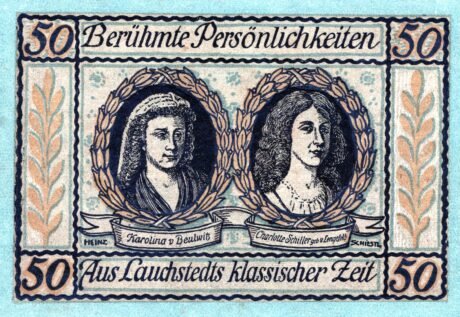 Реверс банкноты 50 fenigów (Niemcy) 1921