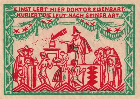 Реверс банкноты 50 fenigów (Niemcy) 1921