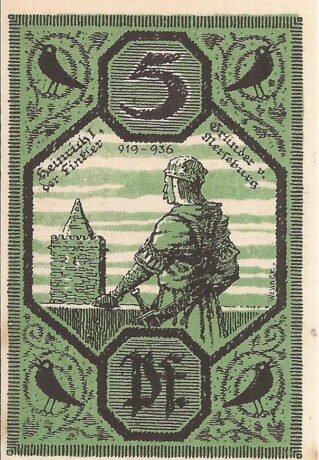 Реверс банкноты 5 fenigów (Niemcy) 1921
