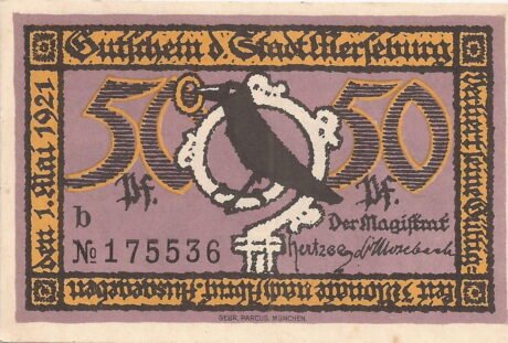Аверс банкноты 50 fenigów (Niemcy) 1921