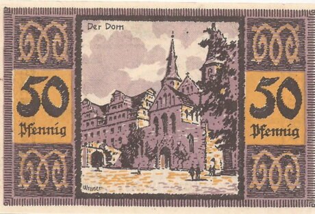 Реверс банкноты 50 fenigów (Niemcy) 1921