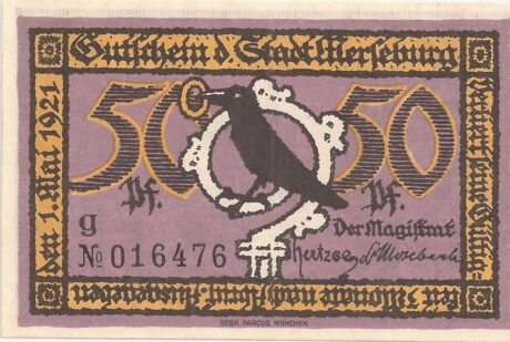 Аверс банкноты 50 fenigów (Niemcy) 1921