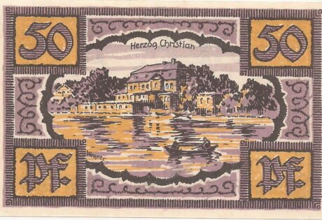 Реверс банкноты 50 fenigów (Niemcy) 1921