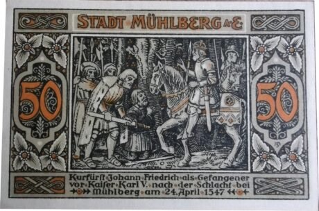 Реверс банкноты 50 fenigów (Niemcy) 1921