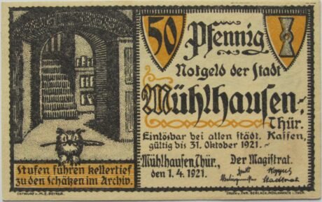 Аверс банкноты Seria archiwalna 50 Pfennigów — wydanie 3: Wallenstein (Niemcy) 1921