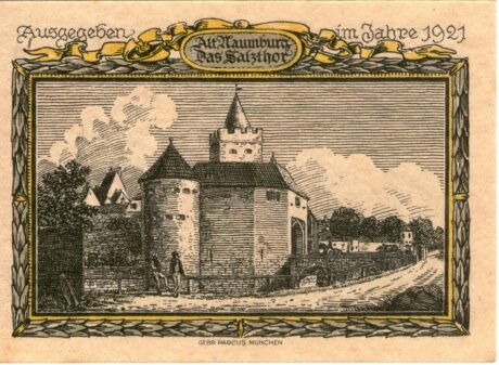 Реверс банкноты 25 fenigów (Niemcy) 1921