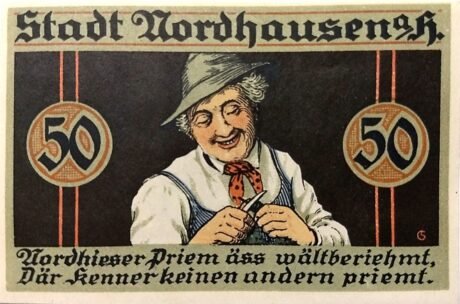 Реверс банкноты 50 fenigów (Niemcy) 1921