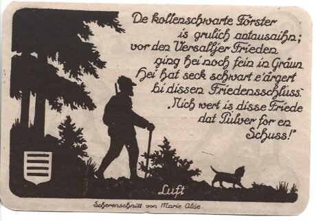 Реверс банкноты 25 fenigów (Niemcy) 1921