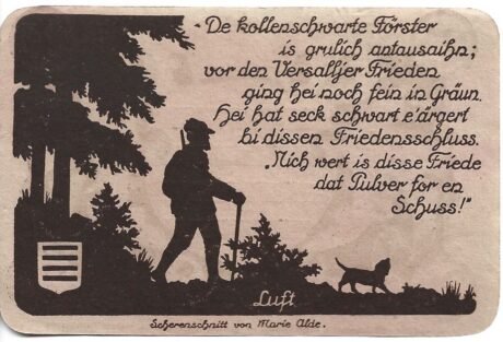 Реверс банкноты 25 fenigów (Niemcy) 1921