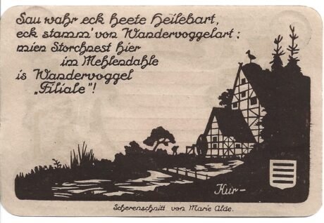 Реверс банкноты 25 fenigów (Niemcy) 1921