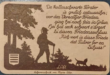 Реверс банкноты 25 пфеннигов (Германия) 1921 года