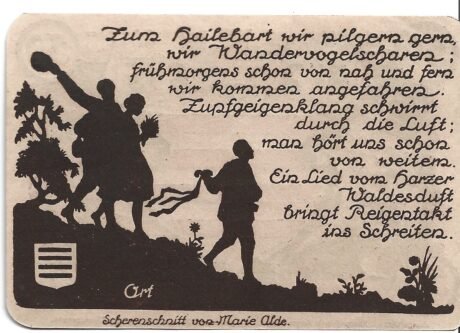 Реверс банкноты 50 fenigów (Niemcy) 1921