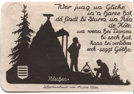 Реверс банкноты 50 fenigów (Niemcy) 1921