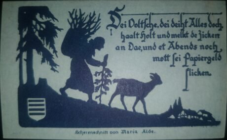 Реверс банкноты 50 fenigów (Niemcy) 1921