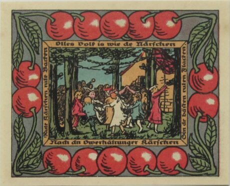 Реверс банкноты 50 fenigów Spar- und Darlehnskasse (Niemcy) 1921