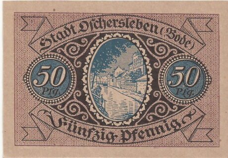 Реверс банкноты 50 fenigów (Niemcy) 1921