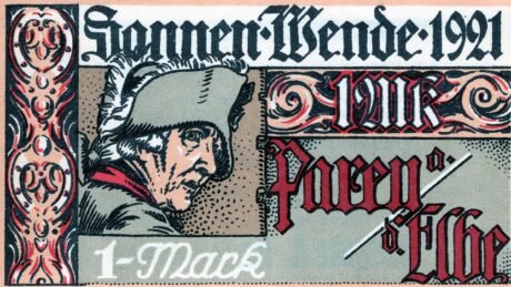 Аверс банкноты 1 marka (Niemcy) 1921