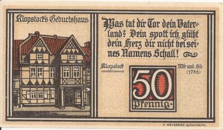 Реверс банкноты 50 fenigów (Niemcy) 1921