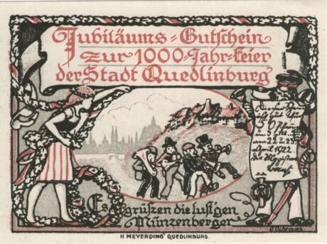 Аверс банкноты 50 fenigów (Niemcy) 1922