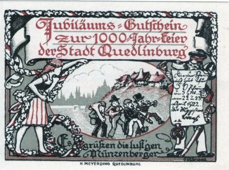 Аверс банкноты 50 fenigów (Niemcy) 1922