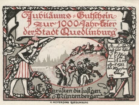 Аверс банкноты 50 fenigów (Niemcy) 1922