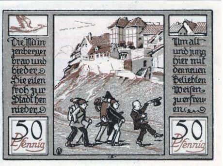 Реверс банкноты 50 fenigów (Niemcy) 1922