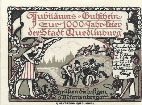 Аверс банкноты 50 fenigów (Niemcy) 1922
