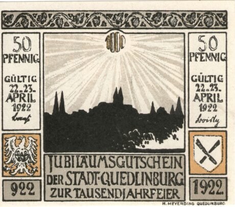 Аверс банкноты 50 пфеннигов (Германия) 1922 года