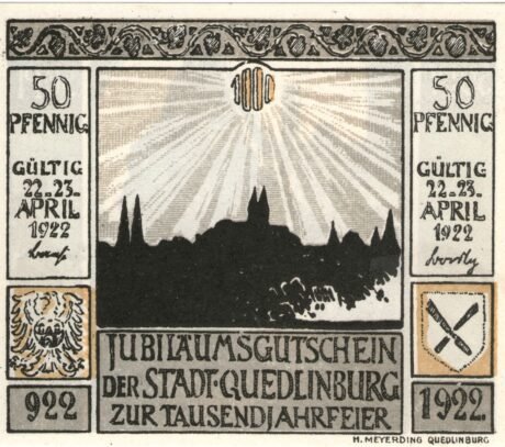 Аверс банкноты 50 пфеннигов (Германия) 1922 года