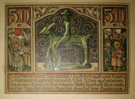 Реверс банкноты 50 fenigów (Niemcy) 1921