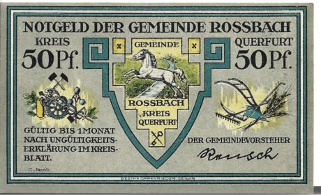 Аверс банкноты 50 fenigów (Niemcy)