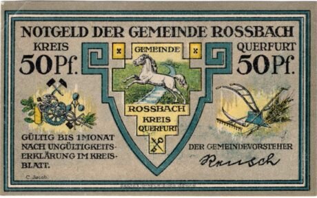 Аверс банкноты 50 fenigów (Niemcy)