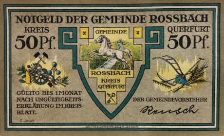 Аверс банкноты 50 fenigów (Niemcy)