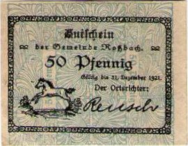 Аверс банкноты 50 пфеннигов (Германия) 1921 года