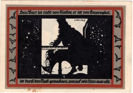 Реверс банкноты 25 fenigów (Niemcy) 1921