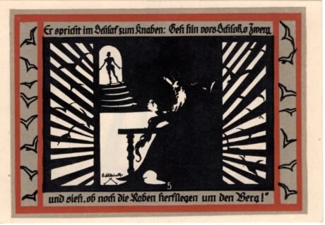 Реверс банкноты 25 fenigów (Niemcy) 1921