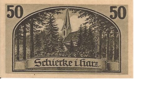 Реверс банкноты 50 fenigów (Niemcy) 1921