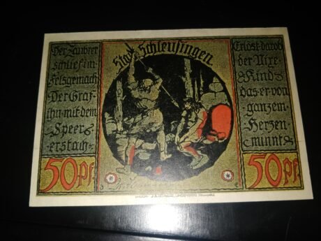 Аверс банкноты 50 fenigów (Niemcy) 1921