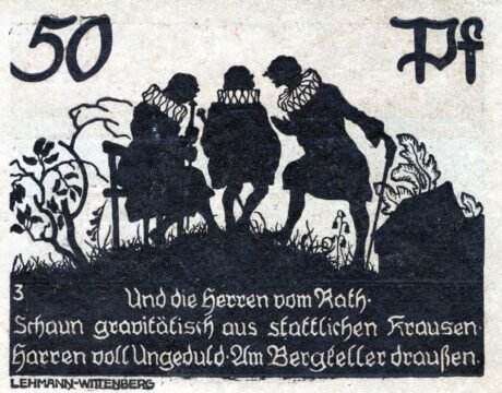 Реверс банкноты 50 fenigów (Niemcy) 1921