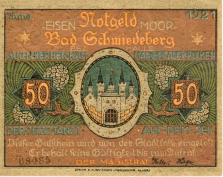 Аверс банкноты 50 пфеннигов (Германия) 1921 года