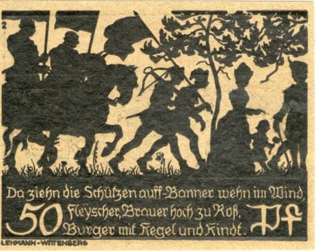 Реверс банкноты 50 пфеннигов (Германия) 1921 года