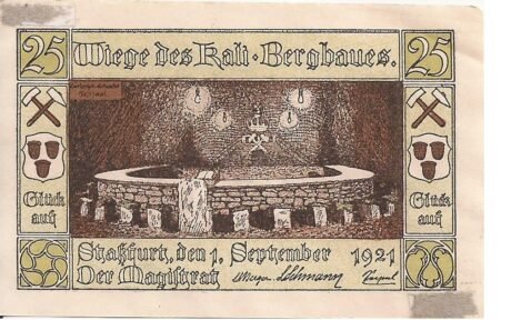 Реверс банкноты 25 пфеннигов (Германия) 1921 года